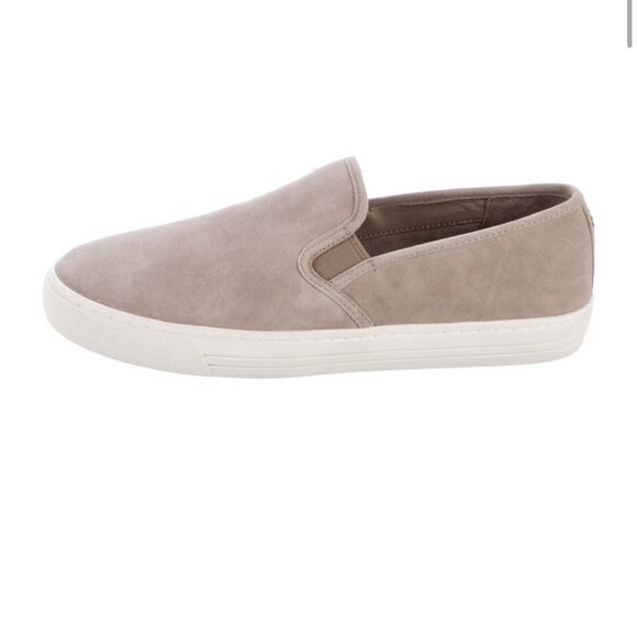 Tory Burch Suede Sneaker Flat Jesse Slip On- French Gray 7.5 - Picture 1 of 10